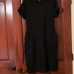 Black cotton dress